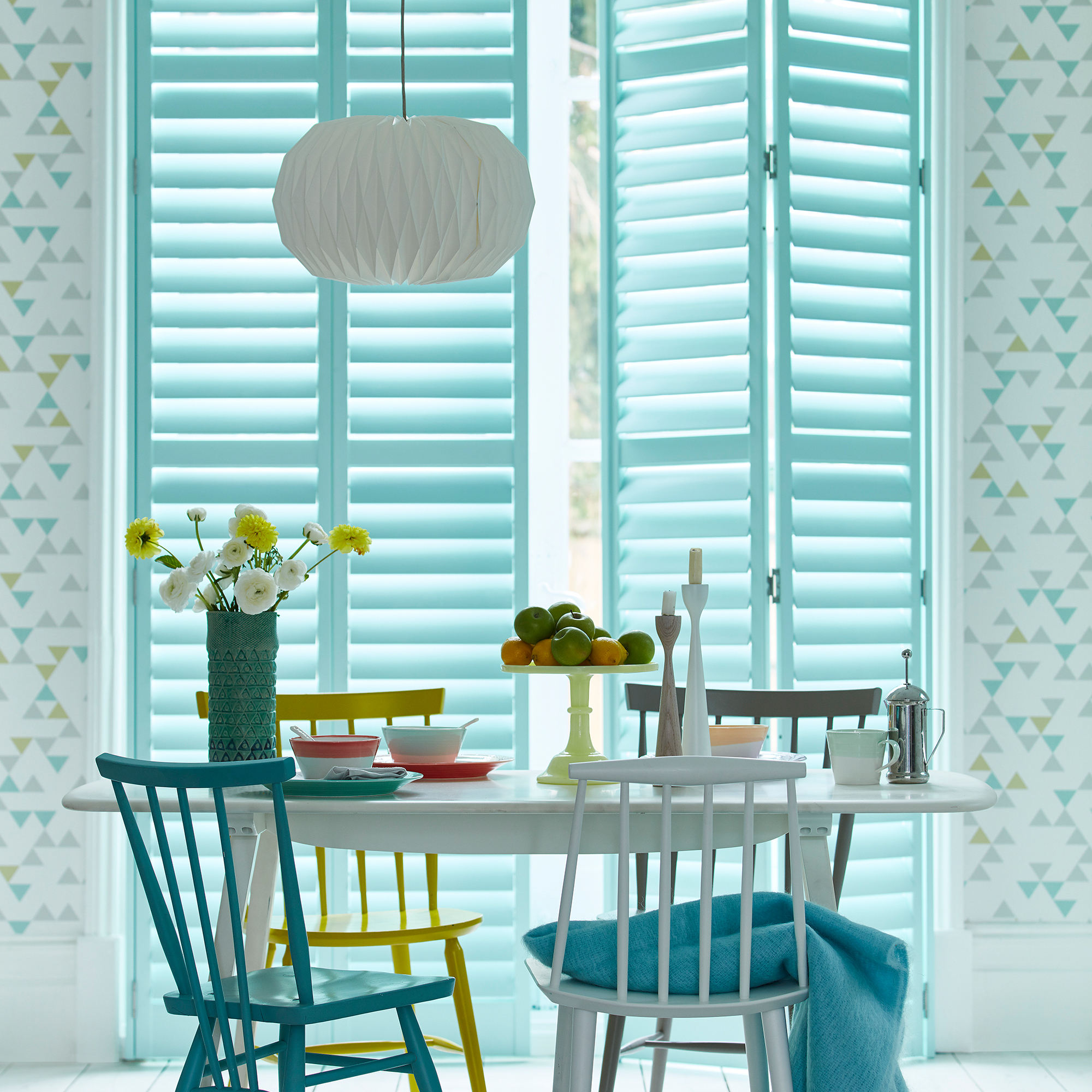 Paulownia-Custom-icy-blue,-French-door-