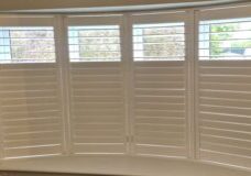 Installation of bedroom bay plantation shutters
